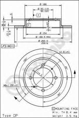 Гальмівні диски 08704211 Brembo