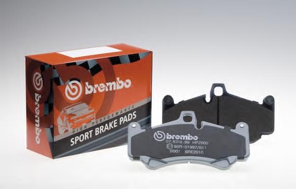 Задні гальмівні колодки 07B31500 Brembo