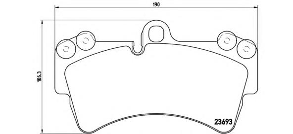 Передні тормозні колодки 07B31420 Brembo