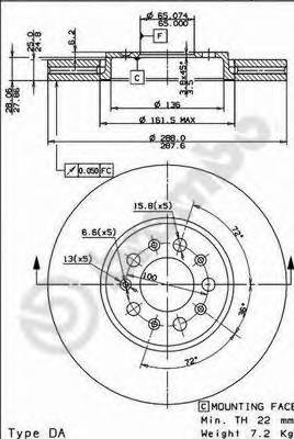 Гальмівні диски передні 09701021 Brembo