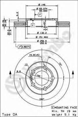 Гальмівні диски передні 09701114 Brembo
