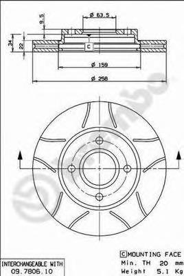 Гальмівні диски передні 09780675 Brembo