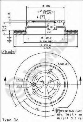 Задні дискові гальма Brembo 09772711 ціна, від 39.73 USD