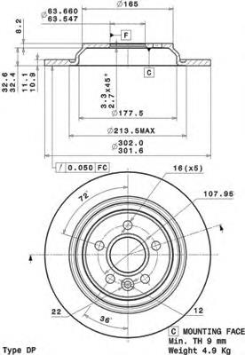 Гальмівні диски 08A53711 Brembo