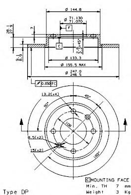 Гальмівні диски 08971911 Brembo