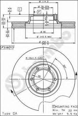 Гальмівні диски передні 09335710 Brembo