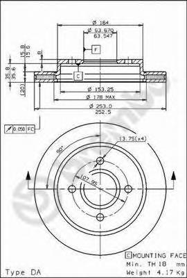 09570810 Brembo Дискові гальма