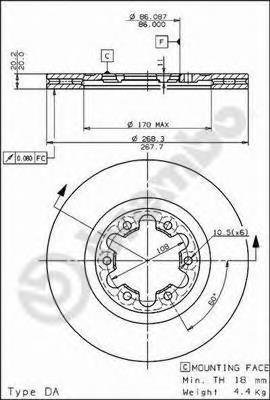 Купити SE5533251 Mazda Ротор гальмівний