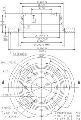 Задні дискові гальма AIC 56395 ціна, від 76.20 USD