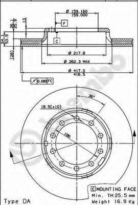 Гальмівні диски передні 09535110 Brembo
