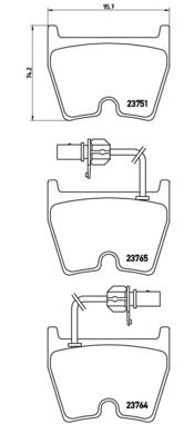 Гальмівні колодки Brembo 07B31401 ціна, від 92.85 USD