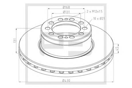 Диск переднього гальма Eker ED01027 ціна, від 181.51 USD