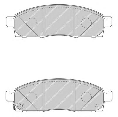 Передні тормозні колодки FVR4415 Ferodo