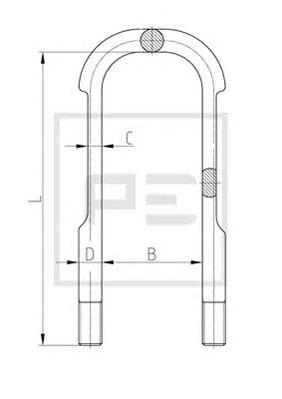 Стремянка ресори (TRUCK) STR STR50515