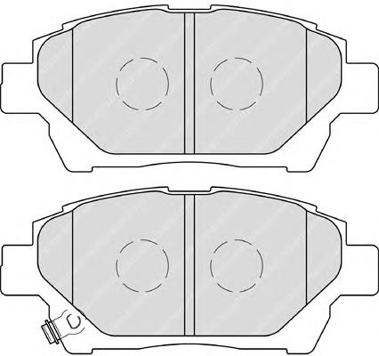 Колодки гальмівні передні, дискові FDB4236 Ferodo
