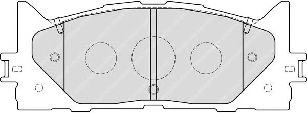Купити FDB1991 Ferodo Колодки гальмівні передні, дискові