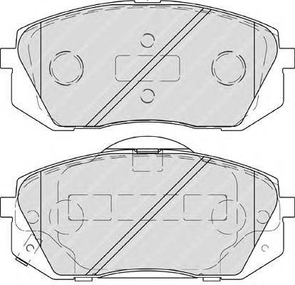 Колодки гальмівні передні, дискові FDB4194 Ferodo