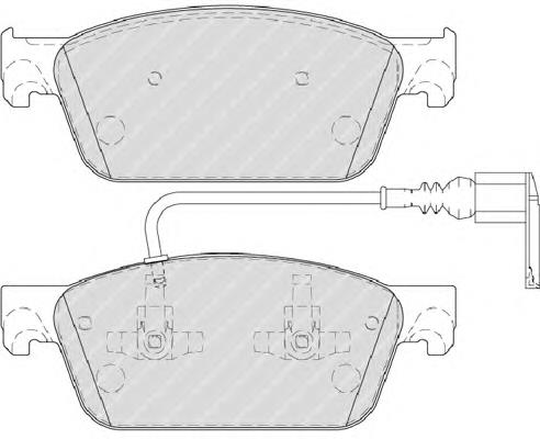 Гальмівні колодки Ferodo FVR4302 ціна, від 47.91 USD