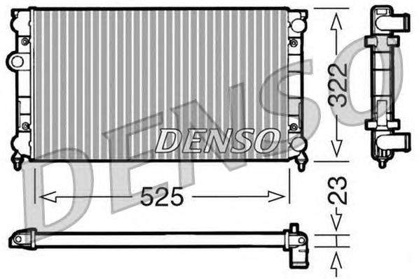 DRM32006 Denso радіатор охолодження двигуна