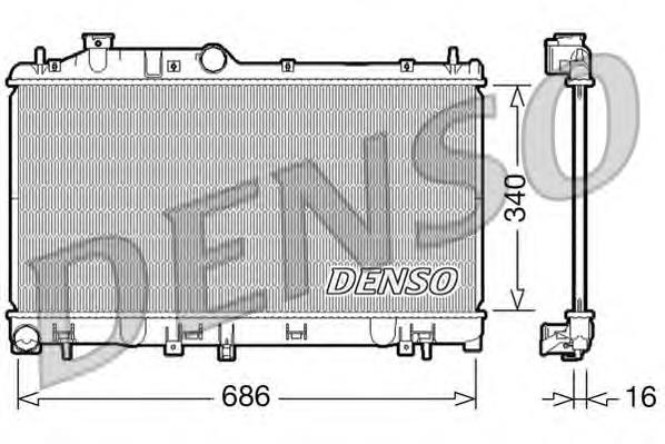 Радіатор основний Denso DRM36007 ціна, від 83.63 USD