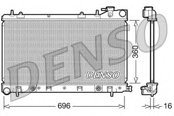 Радіатор основний Denso DRM36002 ціна, від 91.86 USD