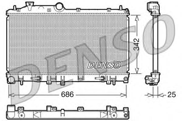 Радіатор основний Denso DRM36005 ціна, від 137.78 USD