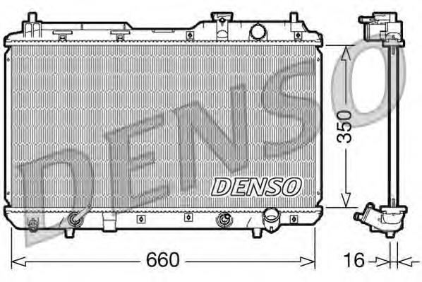 Купити DRM40010 Denso Радіатор двигуна