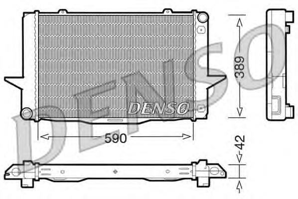 Купити DRM33042 Denso Радіатор двигуна