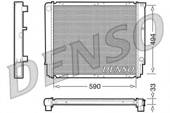 DRM33050 Denso Радіатор охолодження двигуна