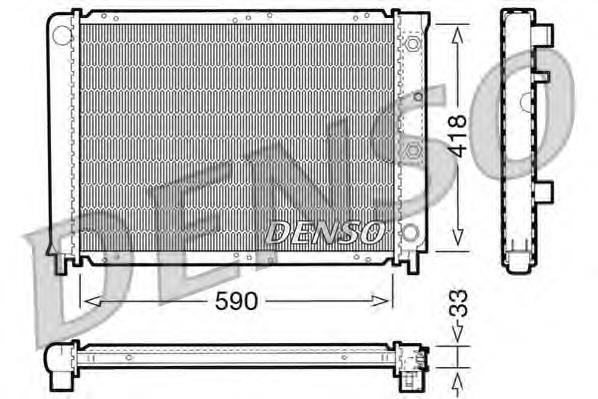 Радіатор охолодження двигуна DRM33032 Denso