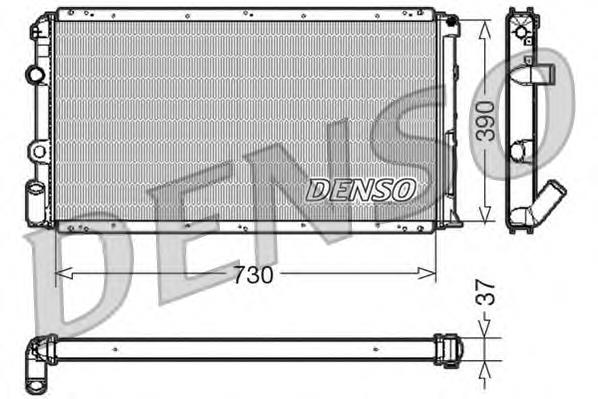 DRM23091 Denso радіатор охолодження двигуна