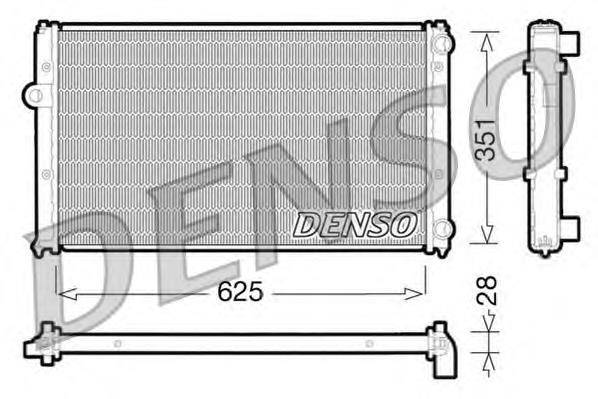DRM26001 Denso радіатор охолодження двигуна