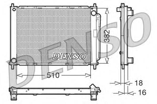 Радіатор охолодження Denso DRM23100