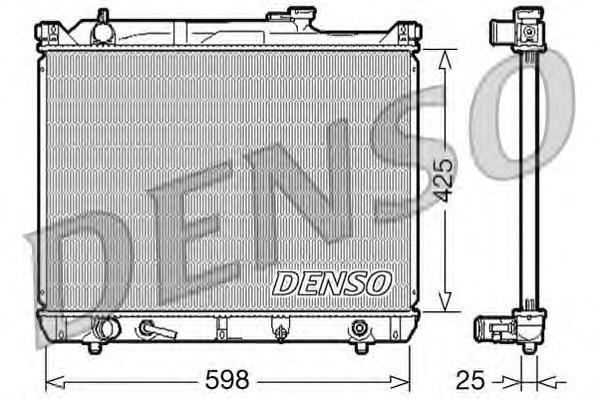 Радіатор охолодження двигуна DRM47021 Denso