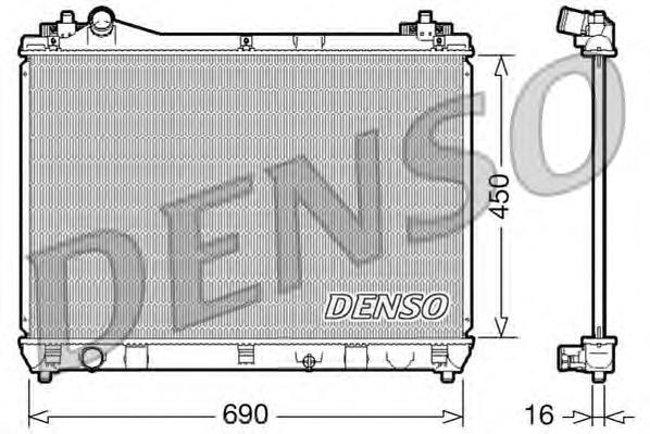 Радіатор охолодження двигуна DRM47016 Denso