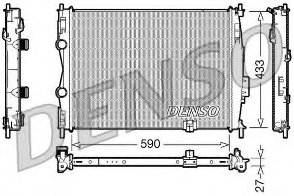 Радіатор основний Denso DRM46019 ціна, від 86.26 USD