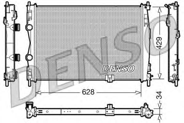 Купити DRM46017 Denso Радіатор двигуна