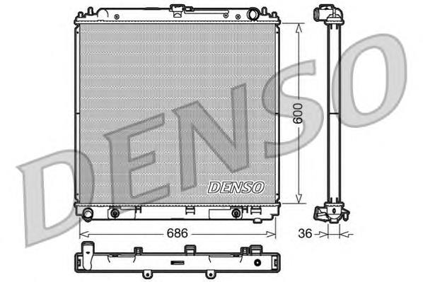 Купити DRM46032 Denso Радіатор двигуна