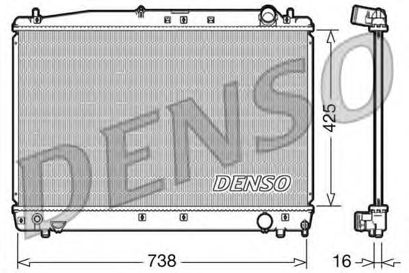 DRM50033 Denso Радіатор охолодження двигуна