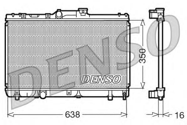 Радіатор основний Denso DRM50013 ціна, від 66.02 USD