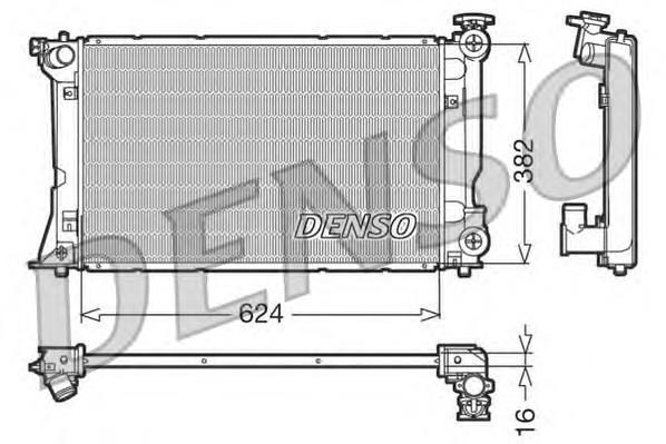 Купити DRM50018 Denso Радіатор двигуна