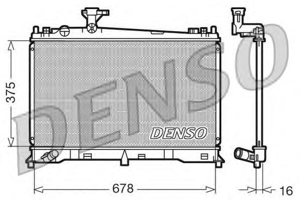 Купити DRM44010 Denso Радіатор двигуна