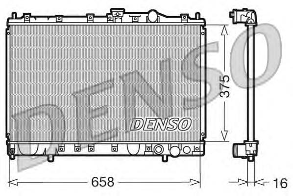 DRM45002 Denso радіатор охолодження двигуна