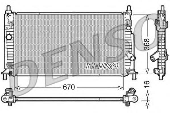 DRM44020 Denso радіатор охолодження двигуна