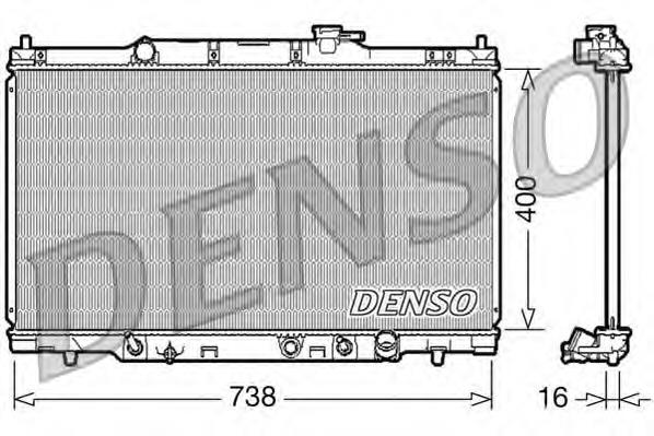DRM40012 Denso Радіатор охолодження двигуна
