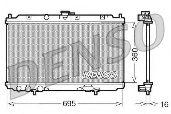 Радіатор охолодження Denso DRM46012