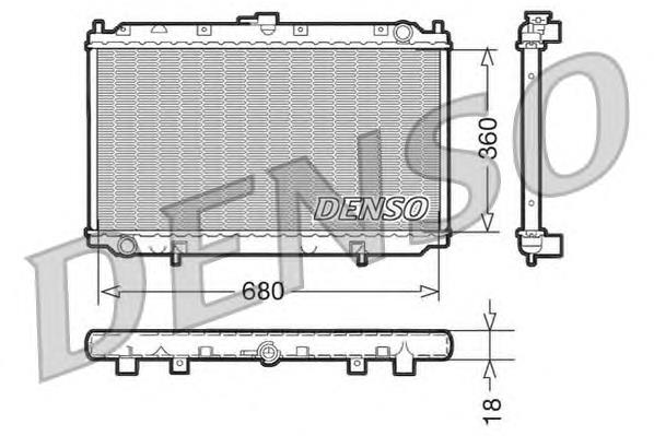 Радіатор охолодження двигуна DRM46011 Denso