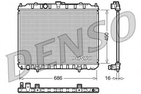 Купити DRM46004 Denso Радіатор двигуна