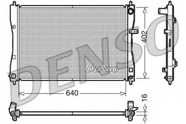 Купити DRM45009 Denso Радіатор двигуна