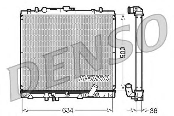 Купити DRM45020 Denso Радіатор двигуна